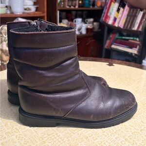 Vintage Brown Leather Men's Boots